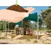 Cool Area Right Triangle 16'5'' Sun Shade Sail for Patio in Color Green   565564175